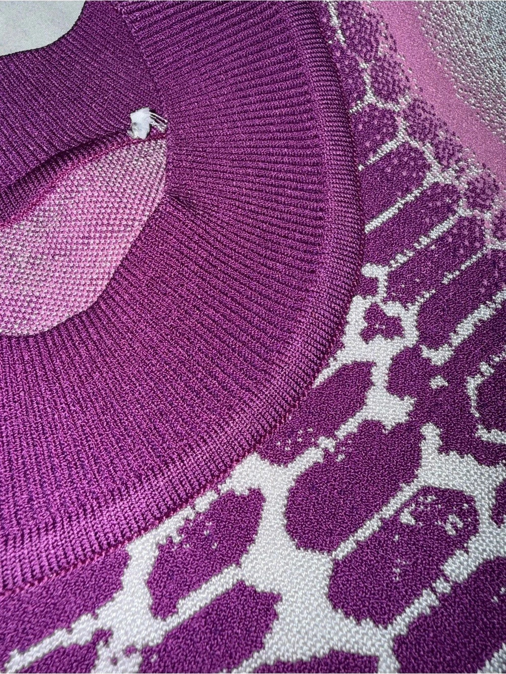 PH5 Brooklyn Wavy Asymmetric Dress Purple Knit No Tags - Picture 8 of 14
